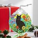 Christmas Ornaments Black Cat Ornaments for Christmas Tree, Xmas Decorations, Holiday Decor, Gift Ideas, Housewarming, Holiday & Xmas Gifts for Cat Lovers