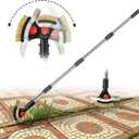 Crack Weeder Tool for Driveway & Patio, Crevice Weeding Tool with Long Handle, Stainless Steel Weed Remover for Sidewalk, Garden, Lawn