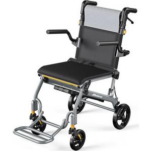 Transport Wheelchairs for Adults Lightweight Foldable Transport Chair with Telescopic Handle, Portable Folding Travel Transfer Wheel Chairs for Seniors