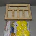 Wooden Tabletop Art Easel Set for Painting, 54 Pieces Starter Acrylic Paint Set with 24 Colors Acrylic Paints, Canvases, Sketch Pads, Brushes and Palette for Beginners Young Artists and Adults