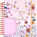 Votum 18 Month Hard Cover Planners/Calendars 10" x 10", January 2026 - June 2027 - Daily, Weekly & Monthly Organizer with Pens, Stickers, Sticky Notes, and a Sturdy Cover - Progress Not Perfection