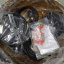 12" Industrial Black Gold Pendant Lights Vintage Dome Pendant Light Fixtures with Golden Finish Rustic Farmhouse Black Pendant Lights for Kitchen Island, Dining Room, Bedroom