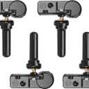 TPMS Sensor,GM 315Mhz Tire Pressure Monitoring Sensor Compatible for Chevy Silverado GMC Cadillac Buick Pontiac Saturn Hummber Saab Replace#13598771 13598772 13586335 13581558, 4 Pack
