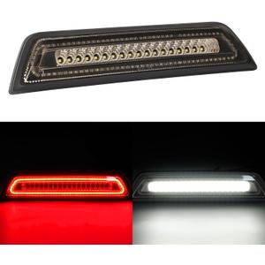 LED Third 3rd Brake Light Fit for 2016 2017 2018 2019 2022 2021 2022 2023 Tacoma Limited SR SR5 TRD Off-Road Pro Sport, Rear Cab Cargo Lamp Red High Mount Brake Light Smoky Lens (For Double Cab only)