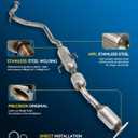 PHILTOP High Flow Catalytic Converter Compatible with Toyota Yaris 1.5L 2007 2008 2009 2010 Catalytic Converter Kit for 52581, 21285, 47836, 93213, 1741021680, 49470 (EPA Compliant)