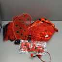 Girls Lady Bug Dress Costume Polka Dots Dress Halloween Dress Up Pretend Play Birthday Gifts for Kids 3-10 (140(7-8Y))