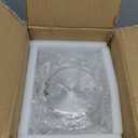 1 Gallon Square Glass Pitcher with Lid and Spout, Borosilicate Glass Carafe for Hot/Cold Drink, Water Pitchers with Handle for Fridge, Extra Large Jug for Iced Tea, Coffee, Juice, Beverage (Clear)