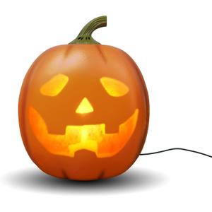 Jabberin' Jack Motion Sensor 12 Inch XL Talking Animated Orange Pumpkin with Built in Video Projector and Speaker Includes 80 Minutes of Content