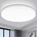 Airand LED Flush Mount Ceiling Light 5000K Daylight LED Ceiling Light Fixture 9.5 Inch 18W 1650LM Bathroom Ceiling Light Waterproof Round LED Ceiling Lamp for Kitchen, Bedroom, Hallway, Living Room (Daylight White / Cold White)