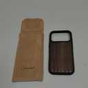 Carveit Magnetic Wooden Case for iPhone 17 Pro Max Case, Wood Artisan Engraved & Black Soft TPU Shockproof Cover, Compatible with MagSafe Wireless Chargers (The Classic American Flag) Walnut