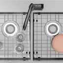 2Pack Sink Protector Grid 13" x 15", Stainless Steel Sink Protectors for Kitchen Sink, Rust Resistant Sink Grate for Bottom of Kitchen Sink with Sink Strainers