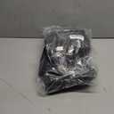 Oudain 3 Pcs Plastic Picnic Table Cover Checkered Tablecloth Fitted Rectangular Table Cloth 30 x 72 Inch Vinyl Waterproof Flannel Backed with Elastic Rim for Indoor Outdoor Picnic Party(Black)