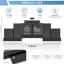 A1398 Battery Replacement A1494 A1618 Battery for MacBook Pro 15 inch (Late 2013, Mid 2014, Mid 2015 Version) [11.36V/99.5Wh]