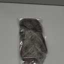 SARLA 2PCS Grey Messy Bun Hair Pieces for Women Wavy Curly Synthetic Hairpieces for Updos with Tendrils Fake Scrunchies Ponytail Extension Middle Grey