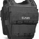 CAP Barbell Adjustable Weighted Vest | 120 lbs | Heavy-Duty Workout Vest with Removable Iron Weights for Strength Training, Cardio, Running, and Calisthenics