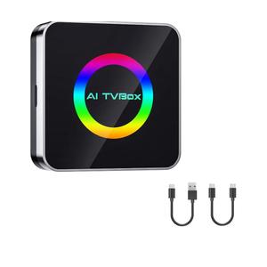Sehawei Wireless CarPlay & Android Auto Adapter 2025 - Built-in Netflix, YouTube & TF Card Slot - Plug and Play, Convert Wired to Wireless - Compatible with 2015+ Cars, iOS 10+/Android 11+