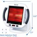 Beurer IL50 Infrared Heat Lamp Heated Red Light Therapy Lamp for Body, Face, Sinuses, & Skin - Effective Muscle Pain & Cold Relief Treatment by Improving Blood Circulation
