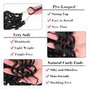 Leeven Gogo Curl Crochet Hair 12 Inch 8 Packs Black Ocean Wave Crochet Hair Pre Looped Deep Twist Goddess Box Braids Short Curly Water Wave Synthetic Braiding Hair for Women Girl Kids (#1B)
