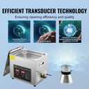 VEVOR 10L Ultrasonic Cleaning with Digital Timer & Heater Professional | For Glasses Watch Rings Small Parts and Circuit Board, Ultra Sonic Jewelry Cleaner, Stainless Steel Heated Cleaning Machine