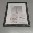 Upsimples 8x10 Picture Frame, Display Pictures 5x7 with Mat or 8x10 Without Mat, Wall Hanging Photo Frame, Black, 1 Pack