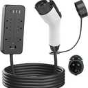 V2L Vehicle to Load Adapter Compatible with Hyundai Ioniq 5, Ioniq 6 Kia EV6 EV9, 15 Amp V2L Adapter for J1772 Electric Cars Discharger Socket with 120V 6Outlet Power Strip, 16.4FT