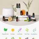 InnoGear Aromatherapy Diffuser & 10 Essential Oils Set, 500ml Essential Oil Diffuser with Remote Control Mother's Gift Ultrasonic Cool Mist Scent Humidifier Vaporizer Auto-Off Timer for Home, White