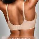 Wireless Jelly Bras for Women No Underwire - S-2XL Seamless Padded T-Shirt Bralette with Support, Comfortable Everyday Bra (Beige, M)