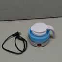 UpdateClassic Travel Portable Foldable Electric Kettle, 0.6L Small Collapsible Hot Water Boiler For Coffee Tea (Blue)