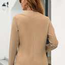 2025 Fashion Womens Full Zipper Sweatshirt Jackets Lightweight Casual Long Sleeve Shirt Jacket Coats Khaki, Medium