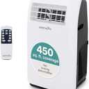 SereneLife Portable Air Conditioner 12,000 BTU with Built-in Dehumidifier - Portable AC unit for rooms up to 550 sq ft - Small AC Unit Remote Control, Window Mount Exhaust Kit: Everything Else