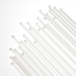 8 inch Zip Ties 0.1" Width, 500 PCS Wire Ties with 18lb Strength, Self Locking Nylon Cable Ties, UV Resistant, High/Low Temperature Resistant, for Home, Office, Fencing, and Gardening White