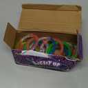 24Pcs Glow in the Dark Party Supplies for Kids/Adults, Flashing Light up Toys LED Bracelets Easter Glow Sticks, Mardi Gras Party Favors Carnival Birthday Concert Gifts Accessory