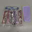 Gaoye 1.5 Reading Glasses for Women, 6 pack Fashion Readers for Women Spring Hinge Eye Glasses, Blue Light Reading Glasses (*C1 Mix Color)