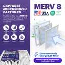 BNX TruFilter 14x24x1 Air Filter MERV 8 (5-Pack) - MADE IN USA Dust & Pet Defense Air Conditioner HVAC AC Furnace Filters for Dust, Pet, Mold, Pollen MPR 600 700 & FPR 5