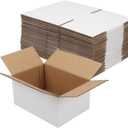 Hoikwo 10x7x5 Inches Small White Shipping Boxes Set of 25, Sturdy Cardboard Boxes for Small Business for Packaging Mailing