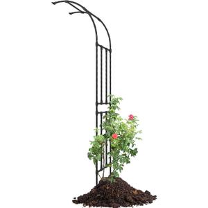 Half Sided Arch Against The Wall Garden Trellis - Garden Arch Arbor Trellis for Climbing Plants Outdoor - Garden Arch for Home Yard and Garden (Length: 24 * Height: 94.5in, Width: 15.8 inch)