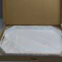 White Decorative Tray with Handles, Octagon Versatile Serving Tray for Coffee Table, Ottoman, Ideal for Serving, Displaying, Organizing (15.7" x 10.2" x 1.6")