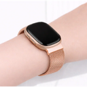 STAINLESS STEEL MESH BAND FOR USE WITH FITBIT VERSA ROSE GOLD 