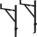 VEVOR Truck Rack, 19-34inch Extendable Truck Ladder Rack, 38.6"-43.6" Adjustable Height, 250 lbs Capacity Steel Ladder Rack for Truck, Heavy Duty Truck Bed Rack for Kayak, Surfboard, Lumber, Ladder