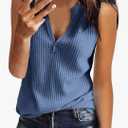 Summer Tank Tops for Women 2025 Casual V Neck Sleeveless Tee Shirt Basic Trendy Beach Vacation Outfits Clothes M