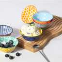 Selamica Porcelain Ice Cream Bowls Set of 6, Small Bowls, Ceramic bowls for Dessert, Ice Cream