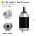 Starter Compatible with Kohler Courage Single 18 19 20 21 HP Cub Cadet,New Holland,Toro,SV540 SV541 SV590 SV600 SV610 SV620 Johnson Electric 2009801 2009805 2009806 2009808 2009810