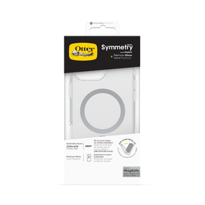 OtterBox Drop Protection Bundle for iPhone 15,14,13 ; Symmetry Series Clear MagSafe Case 3x Tested to Military Standard and Premium Glass Screen Protector, Clear