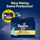 Pampers ZZZ Overnight Diapers, Size 4 (22-37 lbs), 58 Count, Nighttime Protection Disposable Baby Diaper, Night Time Leak and Skin Protection