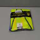Dib Safety Reflective Mesh Vest High Visibility Two Tone with Pockets and Zipper, Yellow and Blue Mesh with Orange Trim M