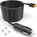 XT60 Connector Portable Power Station DC Adapter 6.6Ft Extension Cabel 12V/24V Car Power Cord Compatible with Bluetti EB55,Anker 757/767 Ecoflow Delta/River Series (with 2 x Fuse)