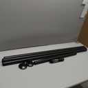 Tension Curtain Rod 51-165In(4.25-13.75Ft), Extra Long Outdoor Curtain Rod No Drilling for Window or Bathroom Patio, Adjustable Spring Shower Rod, Easy to Install Never Rust, Rod Diameter 1.26In-Black