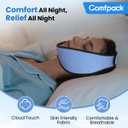 Comfpack Face Ice Pack Wrap for TMJ Relief with 4 Reusable Hot Cold Gel Packs, Wisdom Teeth Ice Pack Head Wrap for Tonsillectomy, Tooth Extraction & Teeth Removed, Oral Surgery, Cosmetic Injection