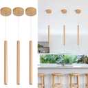 Pendant Lights Kitchen Island, Mini Pendant Lighting,3 Packs Light Modern Pendant Light, Pendant Light Fixtures Ceiling Hanging Lights for Kitchen Island Dining Room Bar Living Room 6000K Gold (LC-011-NC-B300-6W-GD)