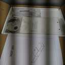 IBUYKE Floating TV Stand Wall Mounted with Power Outlet,Modern Wood Wall Mounted Media Console Shelf,Floating Entertainment Center for Under TV Storage for Living Room Bedroom Office,White WST001W